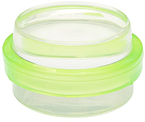 WAGNER Bodentürstopper CLEAR GREEN - Durchmesser Ø 38 x 22 mm, hochwertiger Kunststoff, transparent/grün, selbstklebend, rückstandslos entfernbar - 15501511