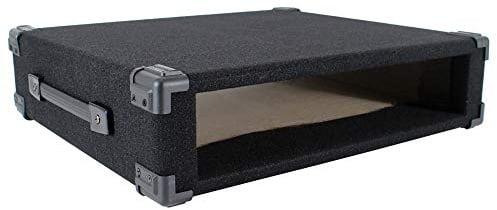 2U 19 Carpet Covered Equipment Case