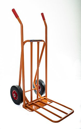Ollies Trolleys OT1001W4 300Kg capacity, Very Heavy Duty sack truck barrow, Solid Tyre Steel Hub Wheels
