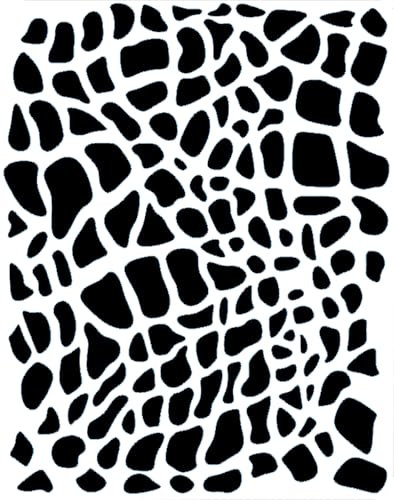 Eulenspiegel 109366 - Facepainting Schablone, Reptil, Vorlage Gesichtstattoo, geeignet für Profi-Aqua Schminke, Liquid-Make-up, Glitter Tattoos, Painted Tattoo-Farben