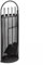 Lienbacher Kaminbesteck  844 - schwarz beschichtet mit Griffen aus Edelstahl B/H/T = 23/66/15 cm
