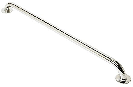 HOMECRAFT Chrome Steel Ringwood Grab Bar, Safety Rail and Mobility Aid for Bathroom and Shower, Elderly, Handicapped and Disabled User Support, Indoor and Outdoor Attachment , 36