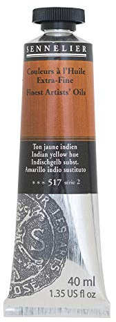 SENNELIER Artists' Extra Fine Oil, 40 ml Tube, Series 2, Indian Yellow Hue, (10-130411-517)