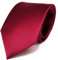 TigerTie Herren Krawatte – Klassische 8 cm Satin-Krawatte in rot karminrot einfarbigem Design, ideal für Geschäftstermine, festliche Anlässe und die Freizeit