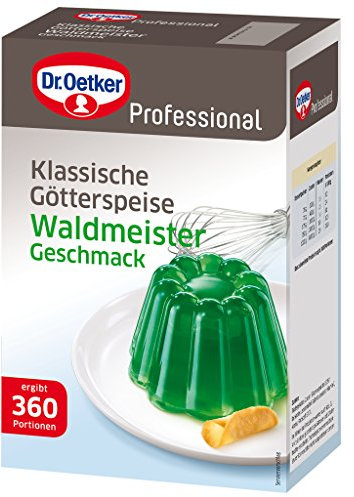 Dr. Oetker Professional Götterspeise mit Waldmeister-Geschmack, Götterspeisenpulver in 1 kg Packung