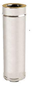 Conduit de cheminée à isolation par double paroi, en acier inoxydable 316 AISI et cuivre 304 DC