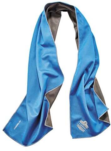 Ergodyne Chill-Its 6602MF Evaporative Microfiber Cooling Towel, 41 x 9.84, Blue by