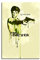 Paul Sinus Art Robert De Niro Taxi Driver 90x 60cm Keilrahmenbild Kunstbild Aquarell Art Wandbild auf Leinwand fertig gerahmt Original Unikat