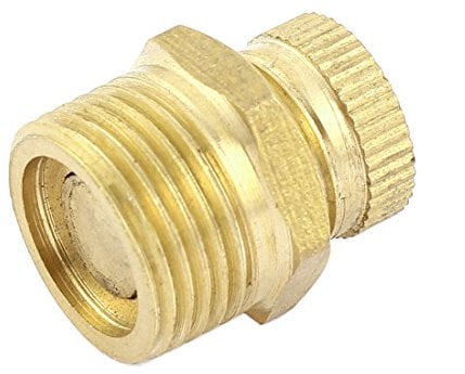 sourcingmap 3/8BSP Male Thread Air Compressor Part Security Water Drain Valve