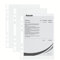 Esselte Prospekthüllen-Set, 100 Stück, A5 Format mit Universal-Lochung, Farblos mit matter Oberfläche, 0,043 mm PP-Folie, 23782