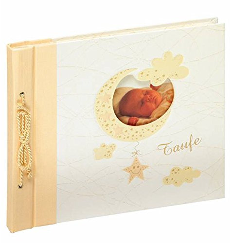 walther design Fotoalbum creme zur Taufe mit Ausstanzung und Prägung, Baby Bambini MT-114