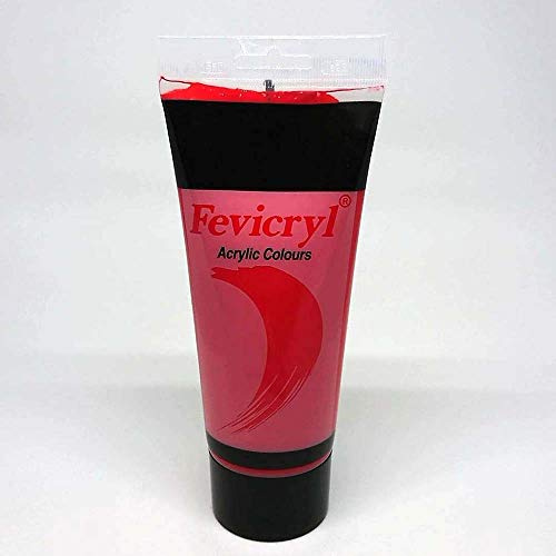 Peinture acrylique tube de 200 ml Classique Fevicryl acrylique 200 - Cadmium red AC10