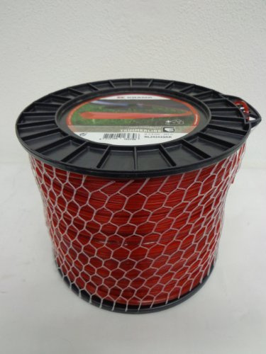 Mähfaden 4- Kant für alle Motorsense Nylon rot 2,4 mm x 343 m