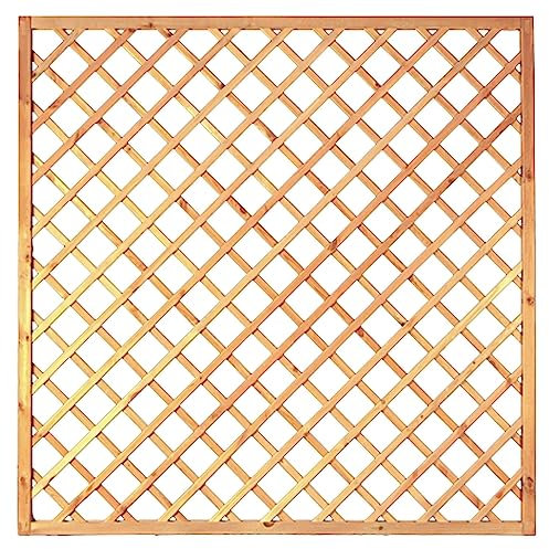 Tetzner&Jentzsch Diagonal-Rankzaun grün 10 x 10 cm 180 x 180 cm Rahmen 45/45 mm