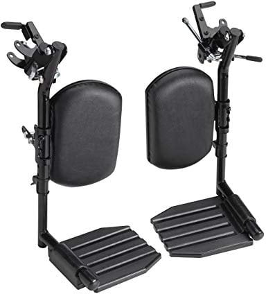 Invacare T94HCP T94HC Repose-jambes élévateur avec repose-pieds en composite et coussinets rembourrés pour mollet