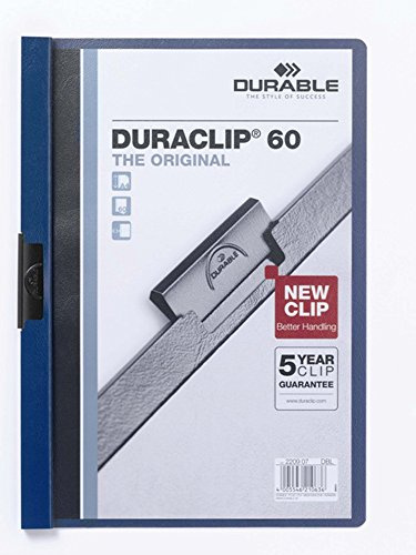 Durable 2229 07 Div. Mappen Clip-Mappe dunkel blau
