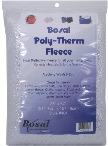 Bulk Buy: Bosal Poly Therm Fleece W/wärmereflektierend PE Folie 157,5 x 91,4 cm Silber 464 (2er Pack)