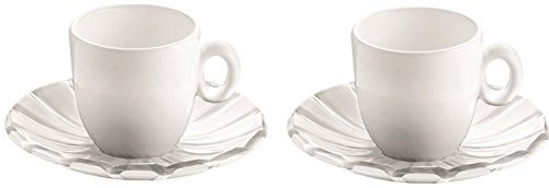 GUZZINI SET 2 TASSES A CAFE GRACE TRANSPARENT