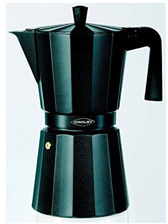 Oroley - Cafetera Italiana New Dakar | Aluminio | 6 Tazas | Cafetera Vitrocerámica, Fuego y Gas | Estilo Tradicional