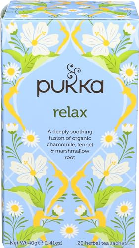 Pukka Herbs Organic Relax Chamomile & Fennel 20 sahcets (Pack of 1)
