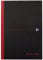 Oxford 400047606 Gebundenes Buch Black n' Red A4 liniert mit Hardcover und Lesezeichenband schwarz/rot Geschäftsbuch Haushaltsbuch Journal