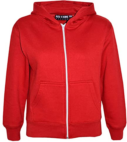 A2Z 4 Kids Girls Boys Classic Plain Tie Dye Print Full Zip Up Hooded Zipper Top Jacket Warm Zipped Coat Long Sleeve PE School Sweat Hoodie Casual Fashion Children Unisex Size 2-13 Years