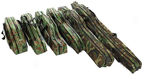 KANANA Angeltasche Rutentasche Rutenfutteral Angelkoffer Anglertasche Tasche (tasche2fach), Länge:80cm