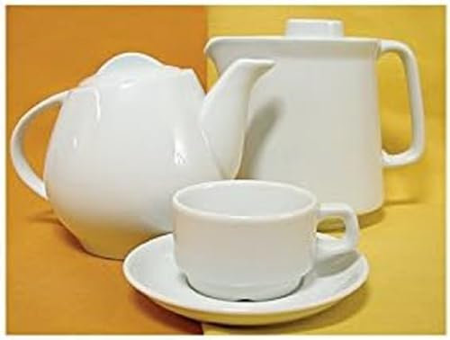 Lubiana Cafetera de Porcelana Blanca Hel CC. 600