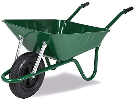 Walsall Wheelbarrows 85 Ltr Easiload Wheelbarrow Heavy Duty Builders Barrow in a Box - Pneumatic Wheel