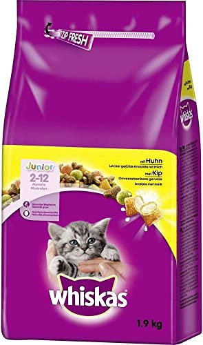 Whiskas Trocken Junior mit Huhn 1, 9kg