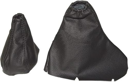 Für Volvo S80 MK1 1998–06 Automatische Gear & Handbremsmanschette schwarz Leder