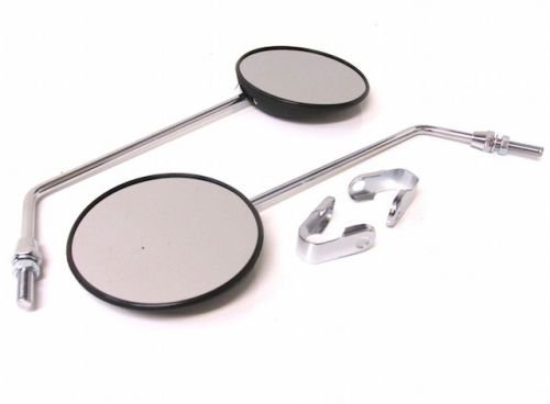 Universal Spiegel Satz links rechts mit Lenkerklemme Roller/Mofa/Moped/Mokick