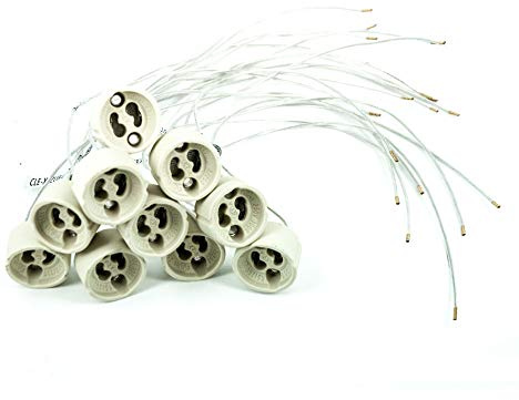 10x CARDANLIGHT EUROPE HV Halogen VDE Fassung GU 10 mit 30cm Kabel