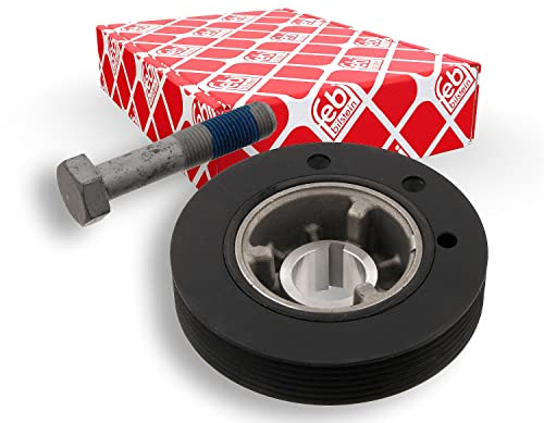 febi bilstein 33800 Pulley decoupled, for crankshaft with screw, pack of one