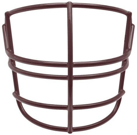 Schutt Sports Super Pro Fußball-Gesichtsschutz, Karbonstahl, Varsity NJOP, Kastanienbraun