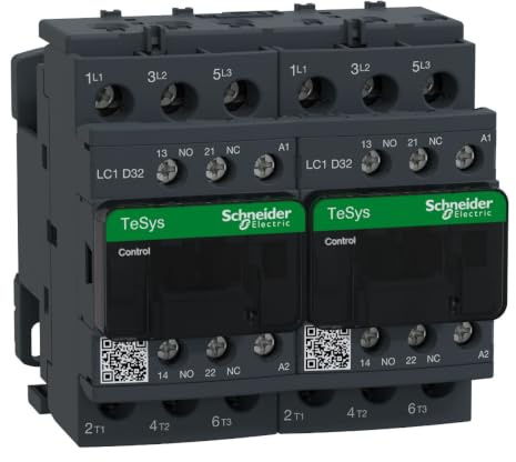 Schneider Electric TeSys D LC2D Leistungsschütz / 110 V ac Spule, 3 -polig 3 Schließer, 690 Vac / 32 A, Umkehrend