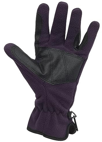 Dublin Polar Fleece Riding Gloves, Purple, S/6