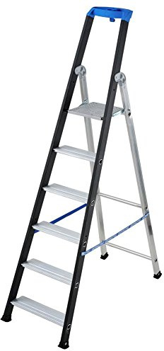 GIERRE AL755 - Escalera profesional de aluminio de tijera Stabila Pro (6 peldaños)