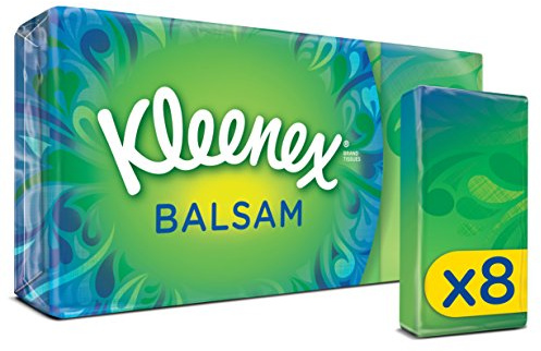 Kleenex Balsam Pocket Pack Tissues, 96 Pocket Packs (864 Tissues Total)