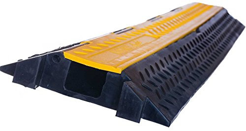 CP Cable Protector Kabelbrücke PRO / 30° Bogen / Endstücke / Schlauchbrücke Kabelkanal Überfahrschutz für PKW & LKW (1 Gerade)