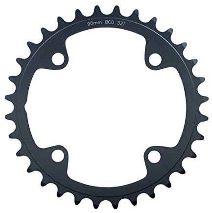FSA Unisex Adult Adventure 2x11 Road Chainring - Black, 90 × 30T