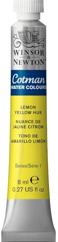 Winsor & Newton Cotman Water Colour Tube - Lemon Yellow Hue - 8 ml