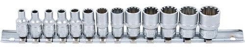 BGS 2150 | Jeu de douilles Gear Lock | 6,3 mm (1/4) | 13 pièces