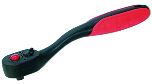 SW-Stahl 05899L Umschaltknarre 3/8 Zoll - 72 Zähne Feinverzahnt - Ratsche | Ergonomische Knarre aus Chrom-Vanadium-Stahl mit Einsatzarretierung, 2-Komponenten-Heft und Rechts-/Linkslauf-Umschaltung