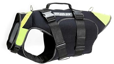 Julius-K9, IDC Multifunktionale Hundeweste 3in1, Größe: XL, Schwarz und Neon