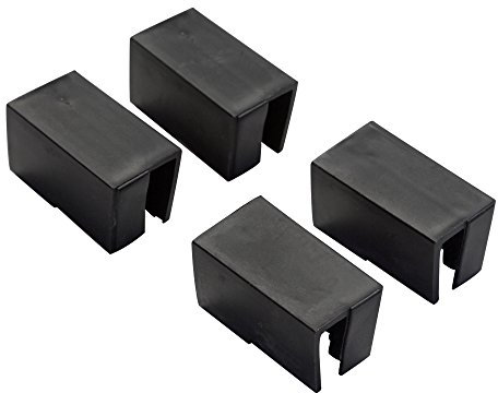 jarolift Tappi di Ricambio per Zanzariera Schiebfix Easyslide, in Plastica, Montaggio Semplice, Set da 4, Nero