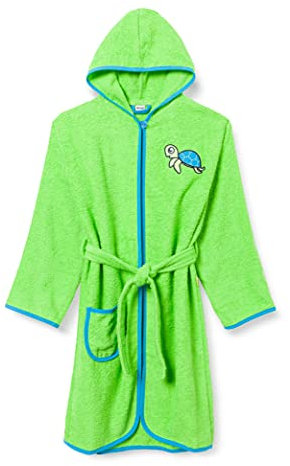 Playshoes Unisex Kinder Frottee-bademantel Morgenmantel, Schildkröte, 98-104 EU