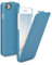 kalibri Flip Hülle Ultra Slim kompatibel mit Apple iPhone SE (2022) / iPhone SE (2020) / iPhone 8 / iPhone 7 - Leder Case Schutzhülle Tasche in Blau