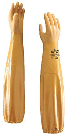 SHOWA 772 Nitrile Dipped Long Sleeve Glove - 9 / L