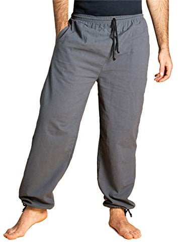PANASIAM E-Pants Largos, algodón, Gris Oscuro, L